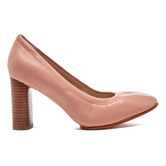 Clarks Shoes Clarks Grace Eva Leather Dusty Pink Heels 95
